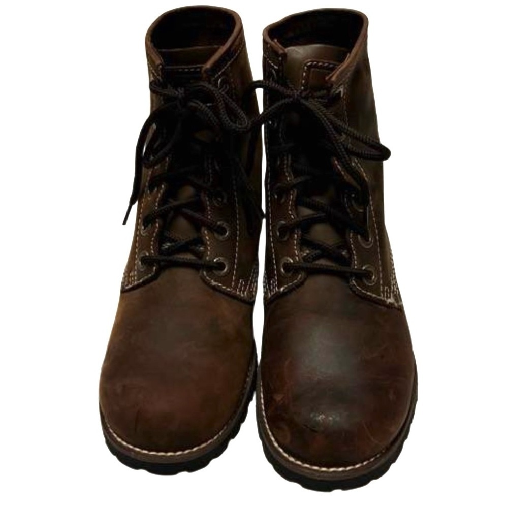 Skechers Womens Laramie Brown lace up Boots Size 7.5 NEW Has some scuff marks - Picture 3 of 16